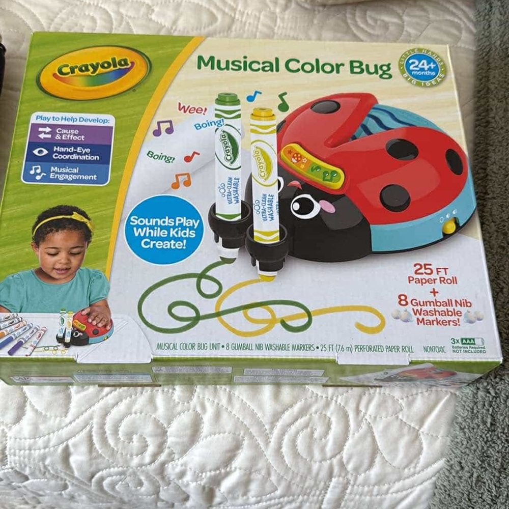 Crayola Musical Color Bug Toy - Red and Black New in box